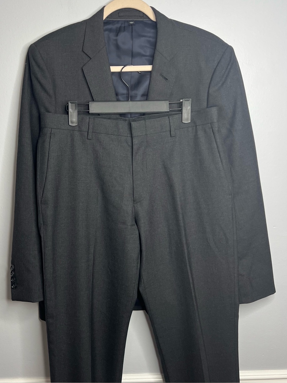 J Crew Ludlow Suit Slim Super 120 Wool Mens 40S / W33x28 Grey Loro Piana *FLAW*
